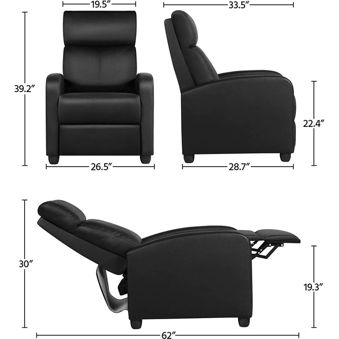 Reclining Recovery Chair - Premium [Black]